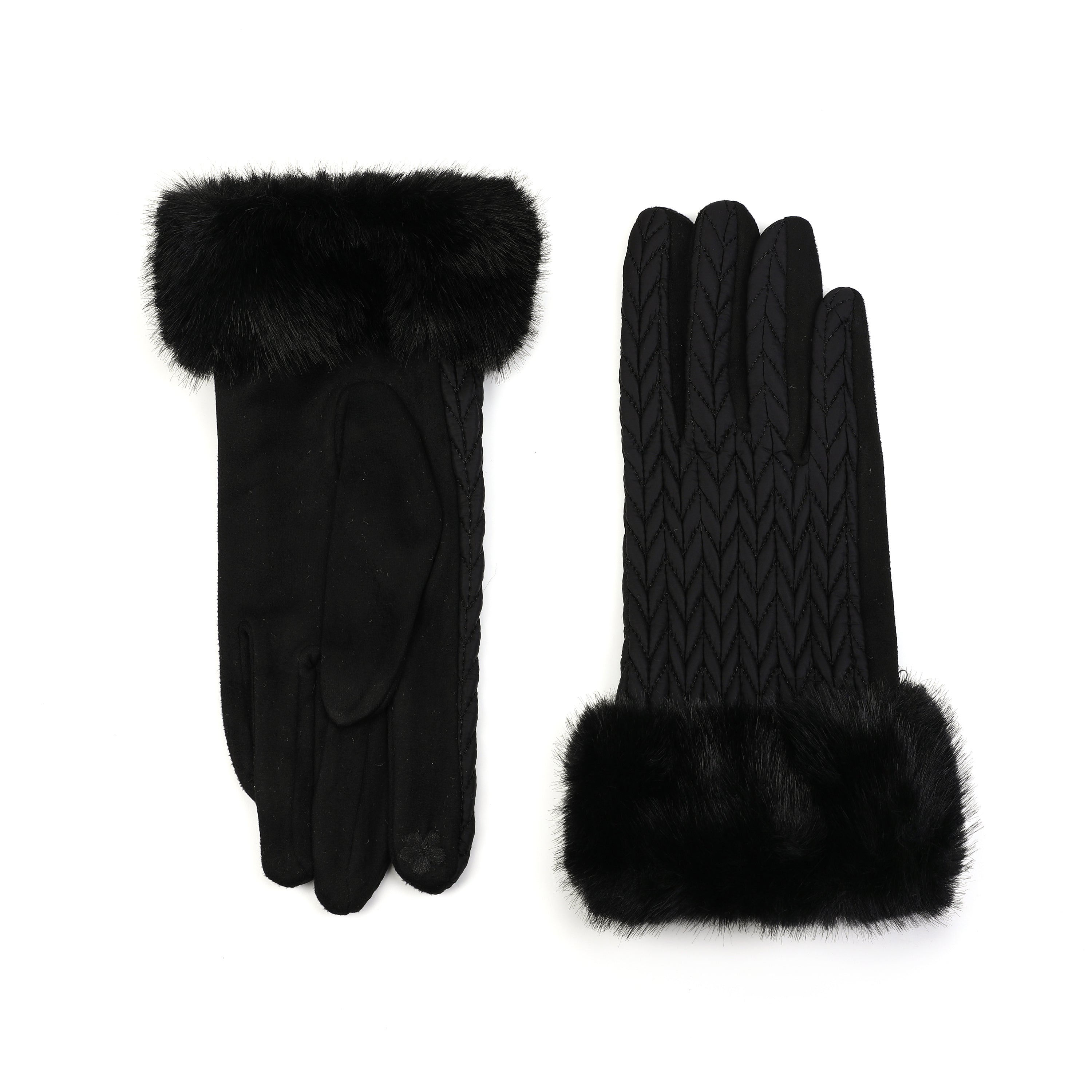 Elegante Winterhandschuhe mit Kuschellfell - Farbwahl